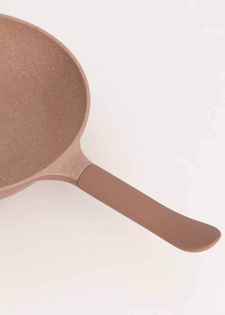 CREATE / WOK STUDIO/Wok aus Aluminiumguss mit Keramikbeschichtung Mokka/Für alle Herdarten geeignet,