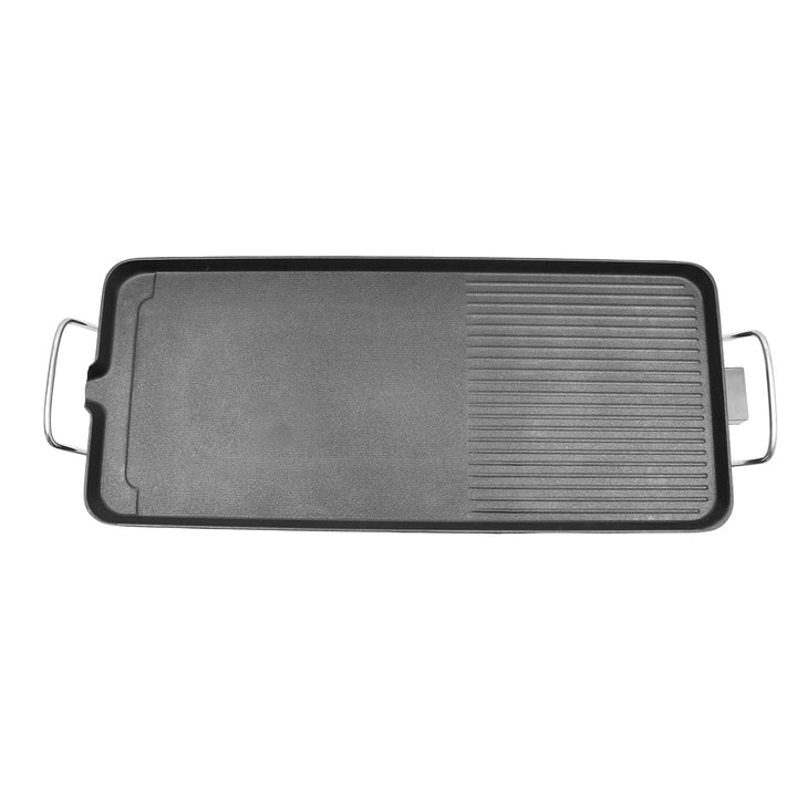 Elektrischer Tischgrill, 1500W Teppanyaki Grillplatte Elektrisch mit Antihaftbeschichtung, Plancha T