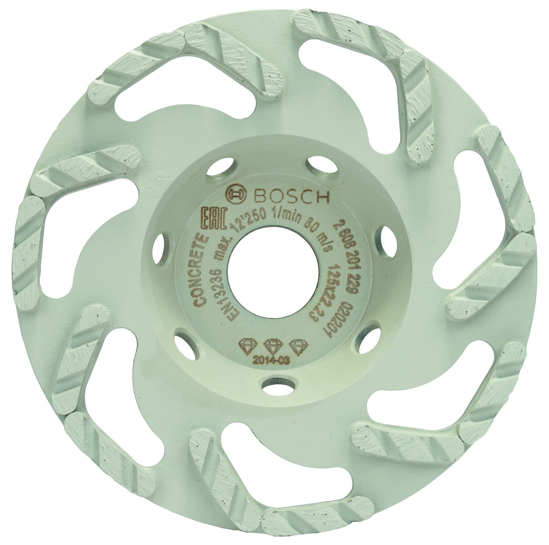 Bosch Professional 2 608 201 229 Diamanttopfscheibe"Best for Concrete" 125 x 22,23 mm 2608201229, Si