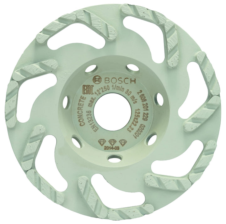 Bosch Professional 2 608 201 229 Diamanttopfscheibe"Best for Concrete" 125 x 22,23 mm 2608201229, Si