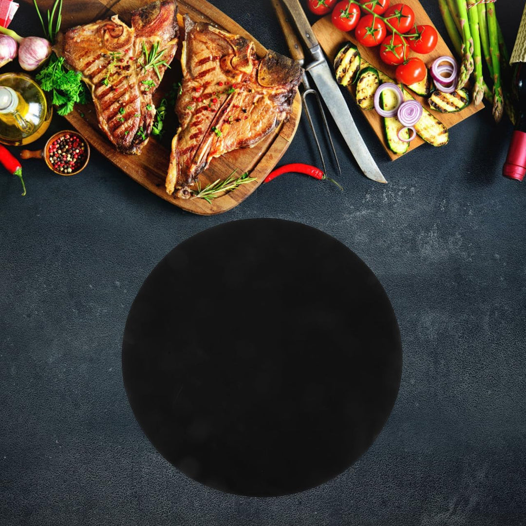BESTonZON 2 St¨¹cke Rund BBQ Grillmatte, Antihaft Grillmatten Backmatte f¨¹r Holzkohle & Backen,Wied