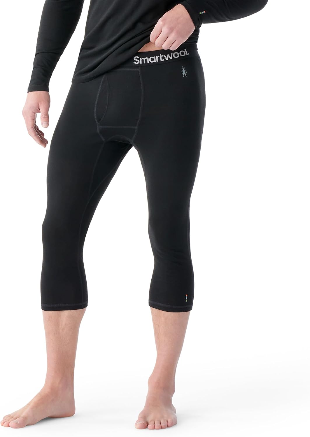 SmartWool Men's Classic All-Season Merino Base Layer 3/4 Bottom L Schwarz, L Schwarz