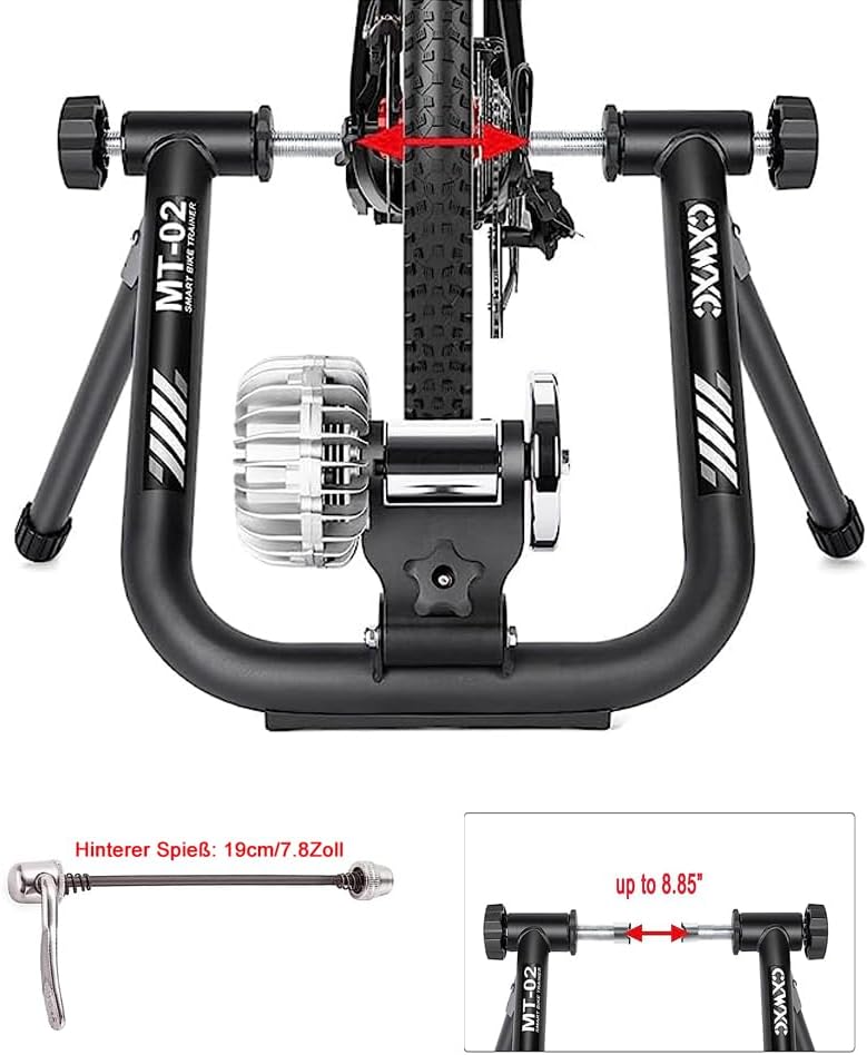 CXWXC Rollentrainer Fahrrad Drahtlos Bluetooth oder ANT Kompatibel mit Zwift app Fluid Fahrrad Rolle