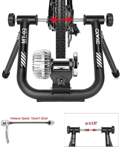 CXWXC Rollentrainer Fahrrad Drahtlos Bluetooth oder ANT Kompatibel mit Zwift app Fluid Fahrrad Rolle