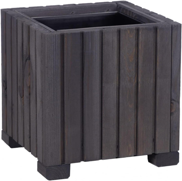 BooGardi Blumenkasten mit Einsatz · Anthrazit 25cm x 25cm x 25cm · 4 Farben 3 Grössen · Pflanzgefäss