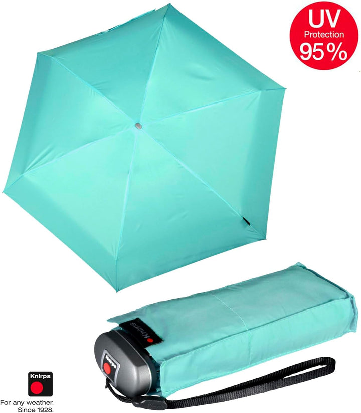 Knirps Mini Taschenschirm Travel Aqua, Aqua