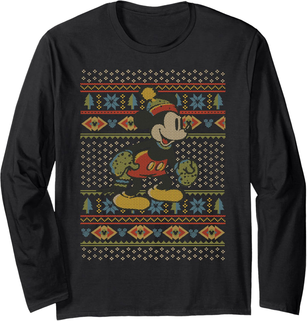 Disney Mickey And Friends Weihnachten Mickey Sweater Style Langarmshirt