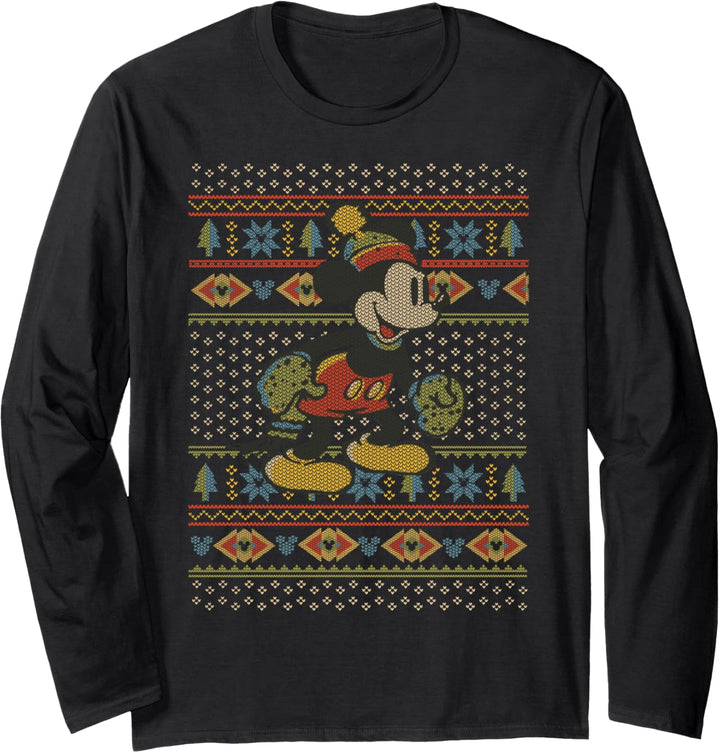 Disney Mickey And Friends Weihnachten Mickey Sweater Style Langarmshirt