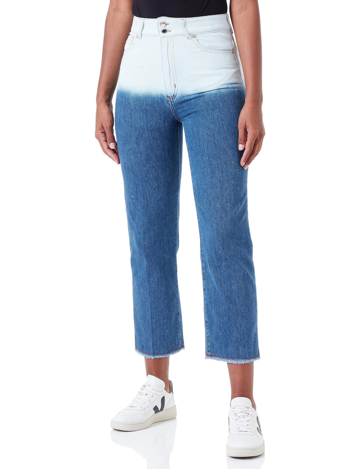 Love Moschino Damen Casual Pants 26 Degrade Blue Denim, 26 Degrade Blue Denim