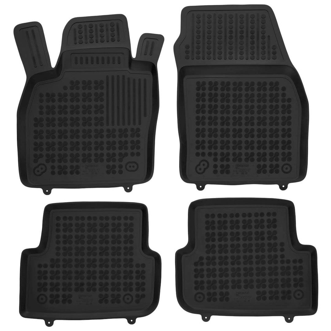 AZUGA Hohe Gummi Fussmatten mit Rand passend für Skoda Fabia IV ab 9/2021 (Nicht für Combi) AZ103004