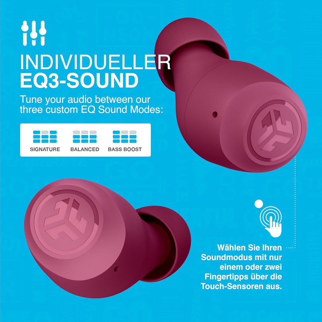 JLab Go Air Pop+ In Ear Kopfhörer kabellos Bluetooth, True Wireless Kopfhörer, 35+ Std. Headphones,