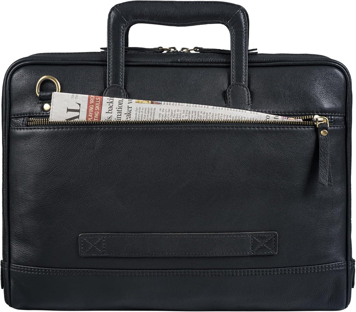 STILORD "Pierce Laptoptasche mit Griff Leder Aktentasche 15 Zoll Vintage Dokumententasche A4 Busines