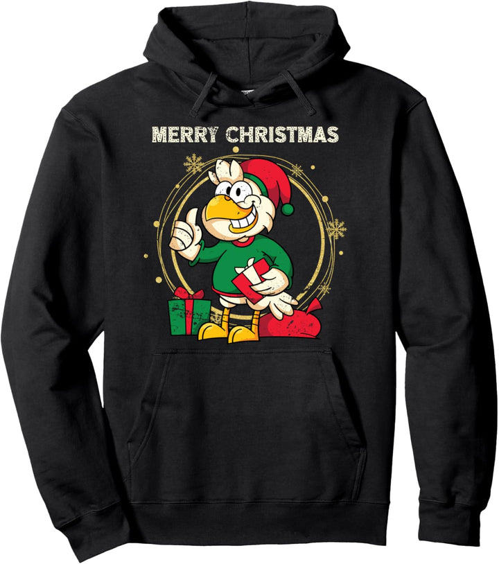 Geschenk für Bauern Weihnachten Bauernhof Tier Huhn Pullover Hoodie