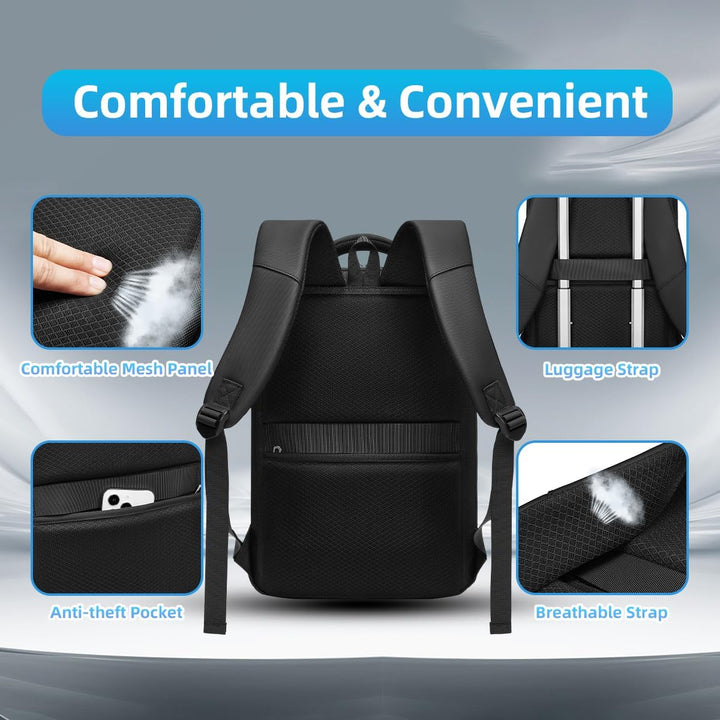 Business Rucksack Herren mit Laptopfach 15.6 Zoll Laptop Rucksack Wasserdicht Rucksack Herren Arbeit