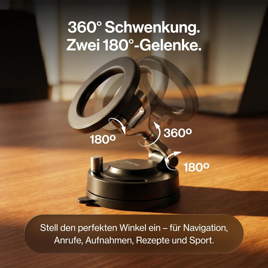 Statik HyperMount (Gen 3) Magnetische Handyhalterung für iPhone und Android | Verbesserte Magnetstär