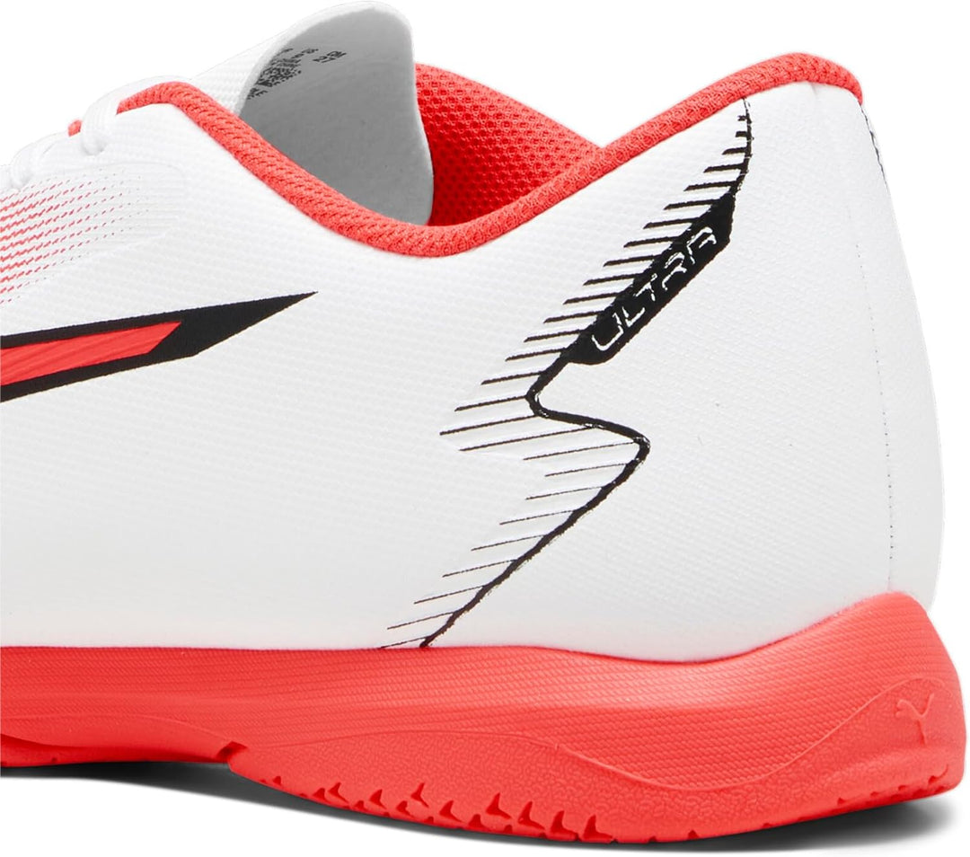 PUMA Herren Ultra Play It Fussballschuh 42 EU Puma White Puma Black Fire Orchid, 42 EU Puma White Pu