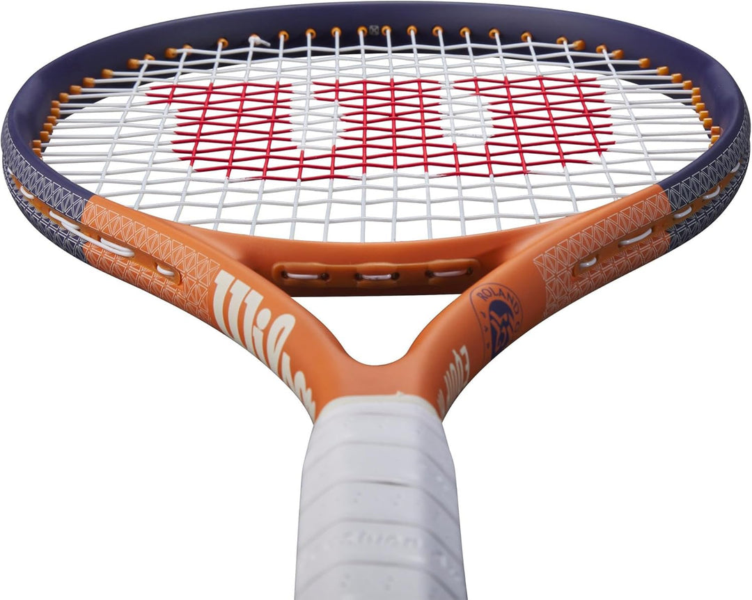 Wilson Roland-Garros Equipe Tennis Racket 4-1/8" (1) Marineblau / Weiss, 4-1/8" (1) Marineblau / Wei