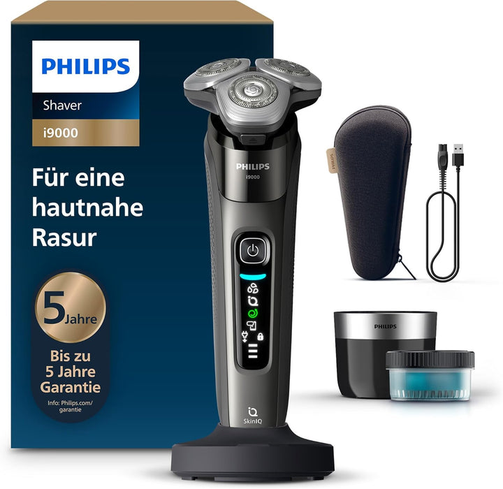 Philips Rasierer i9000, Elektrischer Nass-und Trockenrasierer für Männer mit integriertem Trimmer, d