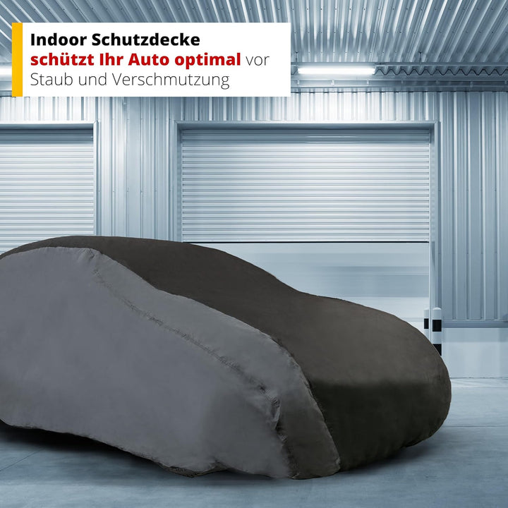 WALSER CarComfort Autoplane Indoor Eco PKW L, Auto-Abdeckplane atmungsaktiv, lackschonende Autoabdec