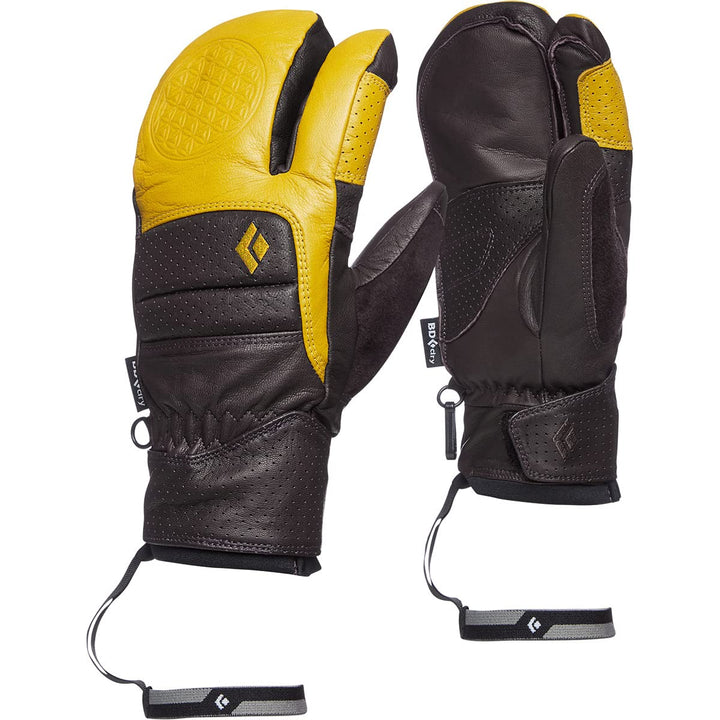 Black Diamond W Spark Angel Finger Glove Colorblock-Gelb-Rot - Primaloft wasserdichte isolierte Dame