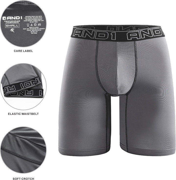 AND1 Sport Boxershorts 5er Pack Unterwäsche Herren Unterhosen Männer Retroshorts Boxer Brief Sportun