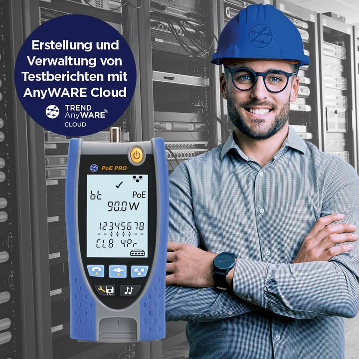 Trend Networks Kabeltester R158006 PoE Pro BT Professionell, Professionell