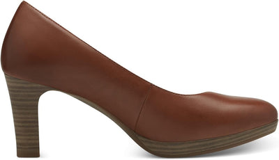 Tamaris Damen Klassische Pumps, Frauen Absatzschuhe,TOUCHit-Fussbett 36 EU Braun Cognac, 36 EU Braun