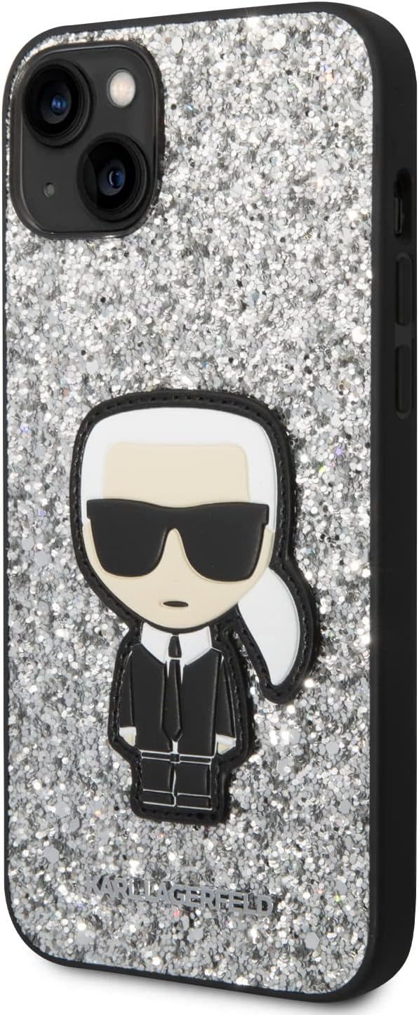 KARL LAGERFELD KLHCP14MGFKPG Hülle für iPhone 14 Plus 6,7" hardcase Silber/Silve