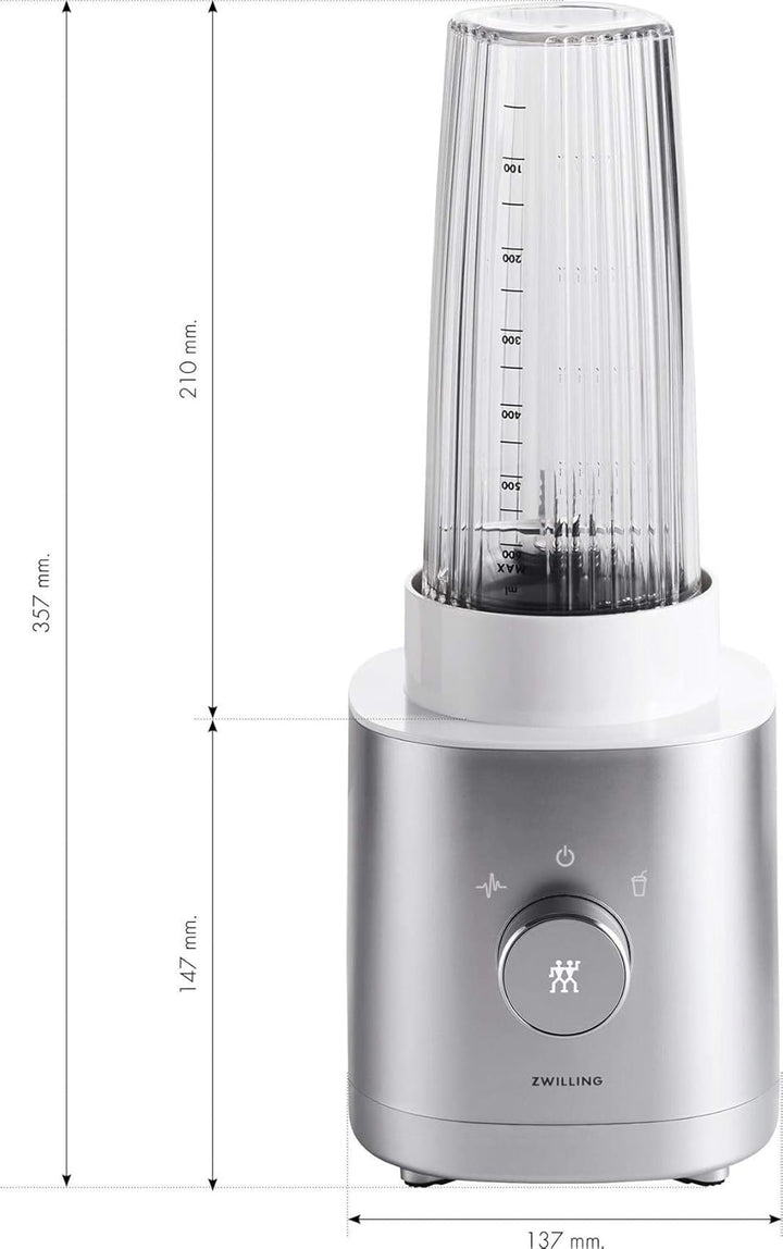 ZWILLING ENFINIGY Standmixer und Smoothie Maker, Mixer mit Edelstahl-Kreuzklinge & 600-Watt-Hochleis