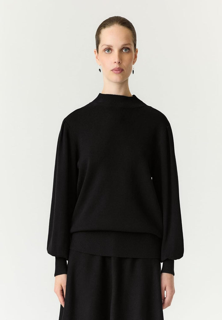YAS Damen Yasfonny Ls Knit Pullover S. Noos Strickpullover S Schwarz, S Schwarz