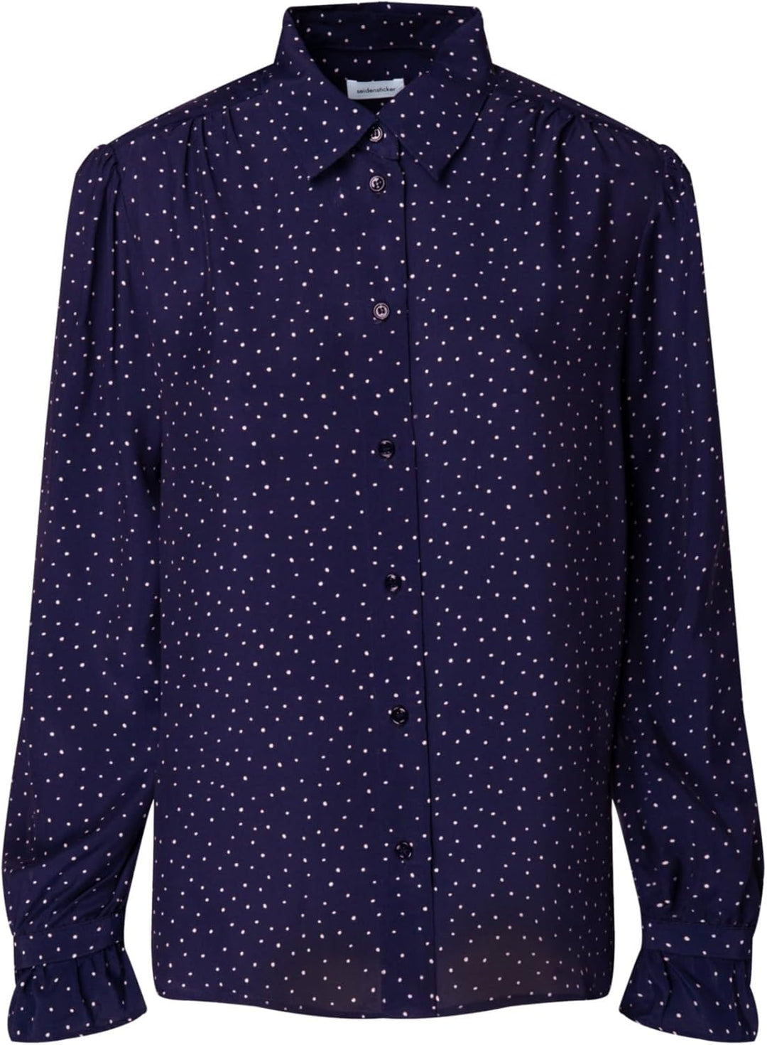 Seidensticker Damen Regular Fit Langarm Bluse 36 Blau, 36 Blau