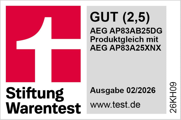 AEG Ultimate 8000 Akku Staubsauger mit Absaugstation, von Stiftung Warentest mit GUT (2,5), Auto‑Mod