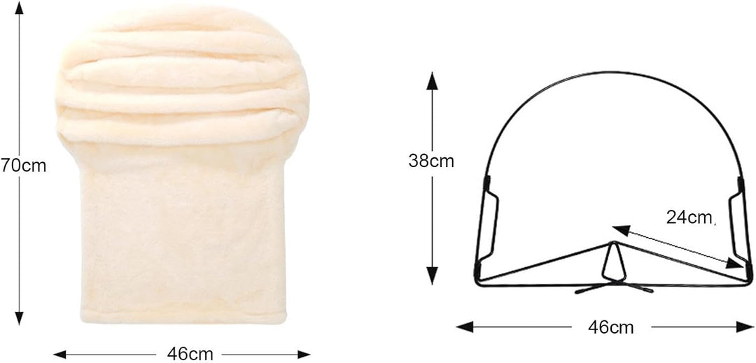 Hängebett Für Katzen Heizung, Katzen Kuschelsack, Katzenbett Mit Geländer,Katzenhängematte Katzenbet