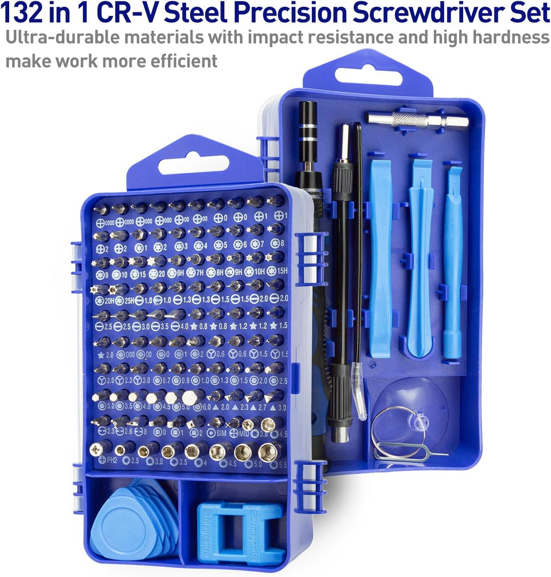 Eventronic 132 in 1 Schraubendreher Set Feinmechanik, Mini Feinmechaniker Werkzeug Set, Werkzeug Set