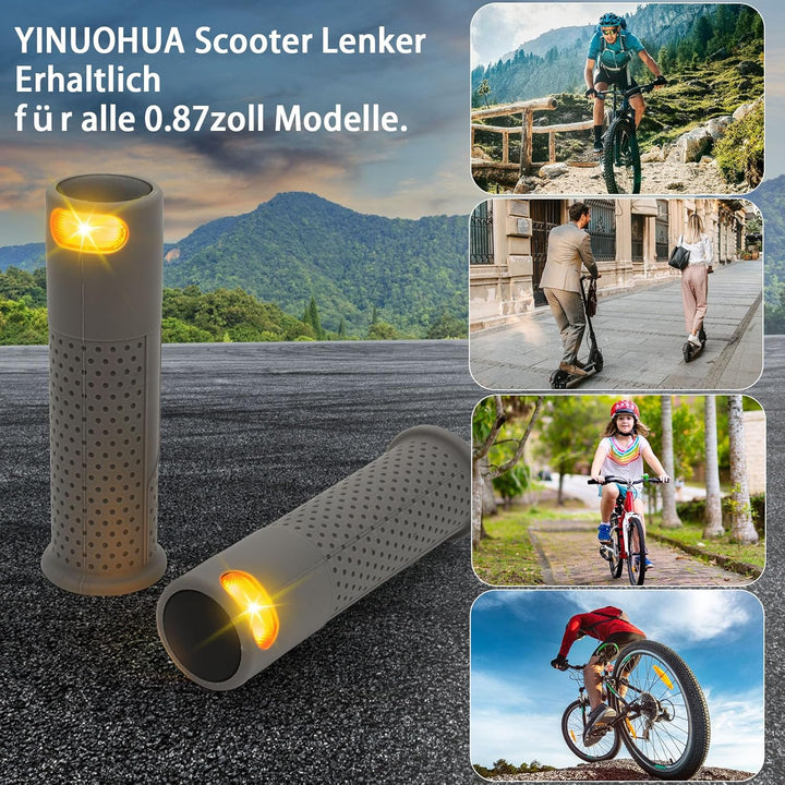 Scooter Blinklicht Griff E Scooter Blinker, Lenkerleuchte Licht Warnleuchte Scooter-Ersatzhandgriff