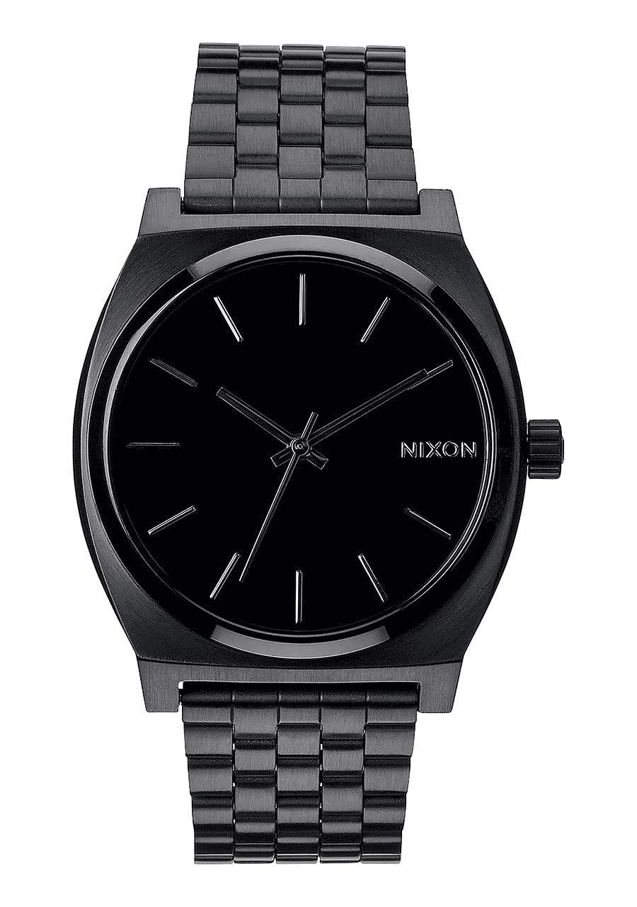 Nixon Time Teller Armbanduhr Analog Quarz All Schwarz, All Schwarz