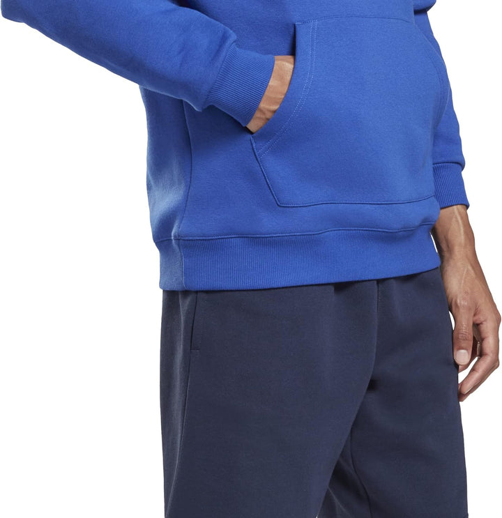 Reebok Herren-Kapuzenpullover mit French Terry-Logo S Bright Cin Stockalt, S Bright Cin Stockalt