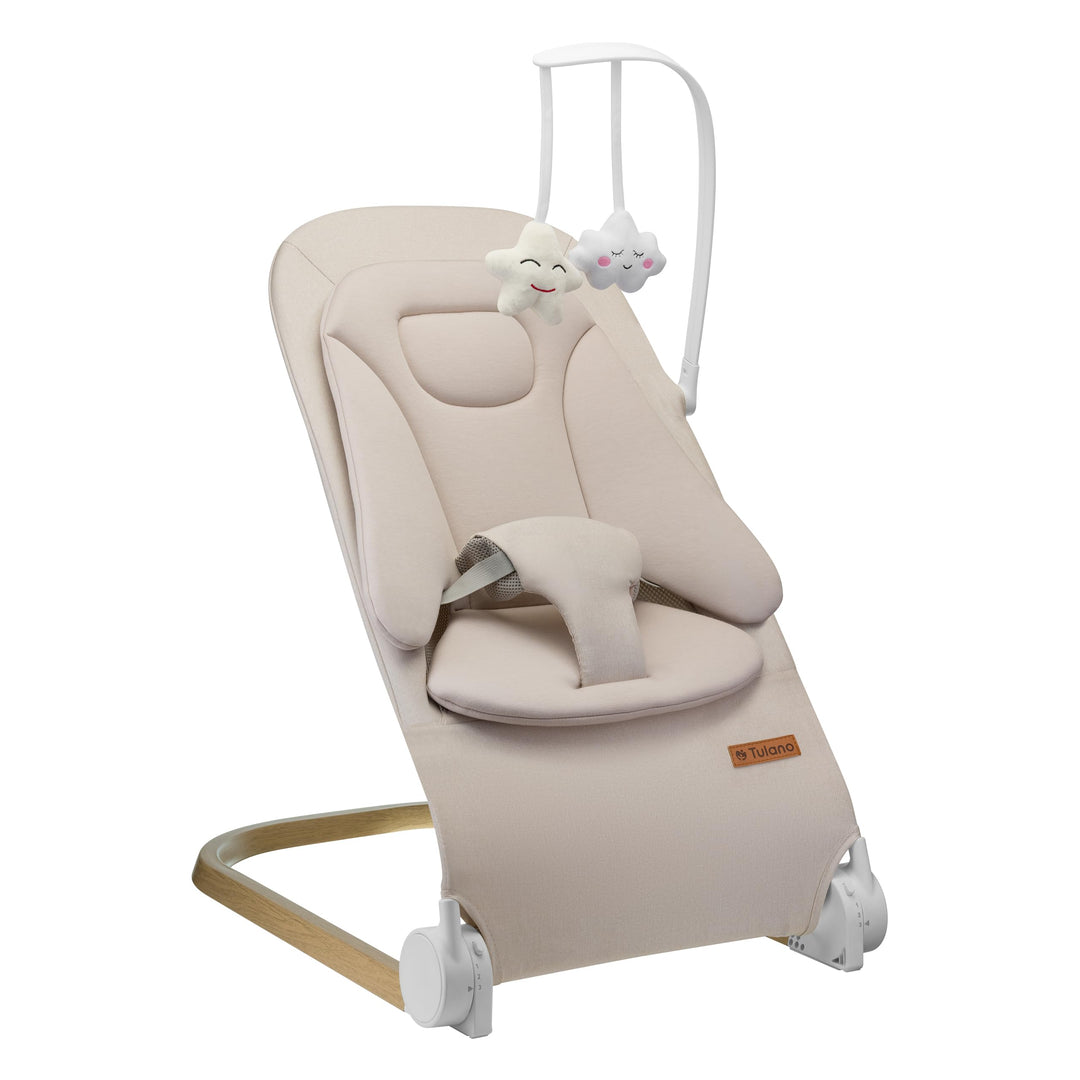 Tulano Moon 50 | Babywippe für Neugeborene, Babyschaukel ergonomisch mit verstellbarer Rückenlehne,