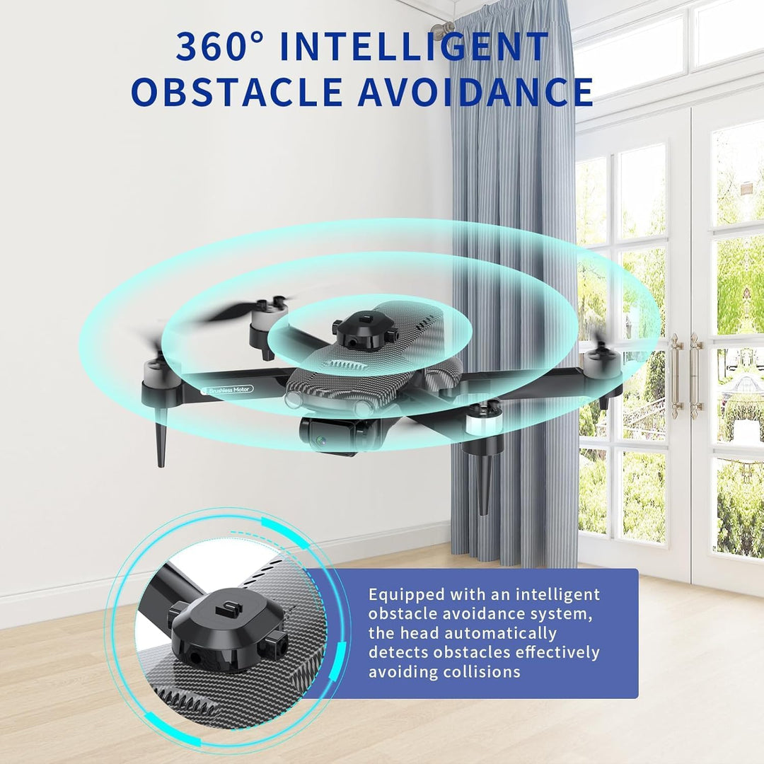 OBEST Drohne mit Kamera 4K für Erwachsene Anfänger, Faltbare WiFi FPV RC Drone mit Hinderniserkennun