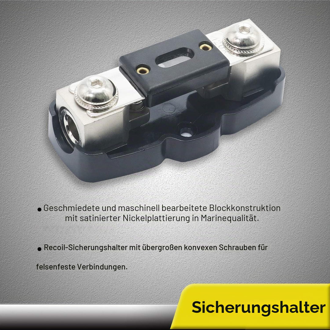 RECOIL RCK44 True 4 Gauge 4 Kanal CCA Verstärker Verkabelungs-Sets mit OFC Cinch-Kabel