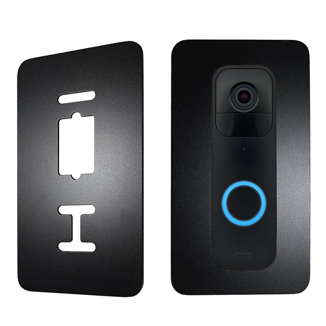 Edelstahl Blende für Blink Videotürklingel, Video-Doorbell Halterung – Robuste Halterung und Zubehör