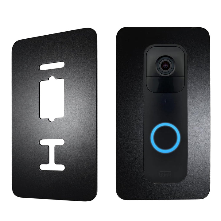Edelstahl Blende für Blink Videotürklingel, Video-Doorbell Halterung – Robuste Halterung und Zubehör