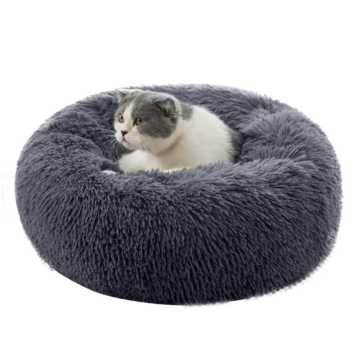PETCUTE Hundebett Katzenbett Flauschige Marshmallow Katzen Bett Waschbar Runde Katzenkörbchen Weiche