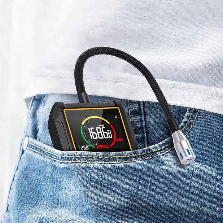 Gasmelder Erdgas MESTEK Gaslecksuchgerät Tragbarer Leckdetektor für Methan Propan Butan Haushalts Fl