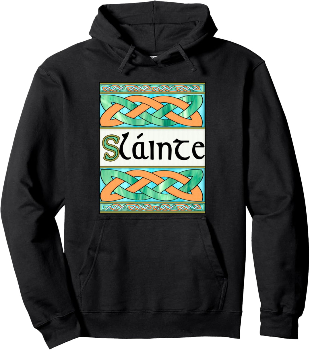 Slainte Celtic Knot Gute Gesundheit Prost Irish Ireland Pullover Hoodie