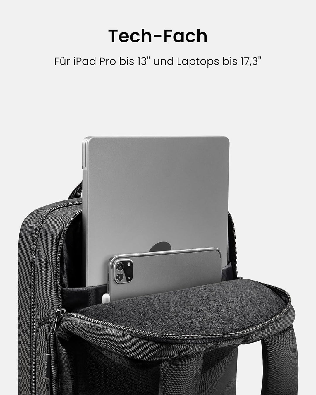 tomtoc 24L Business Laptop Rucksack für 15,6-16 Zoll Computer, Tagesrucksack Professional Backpack R