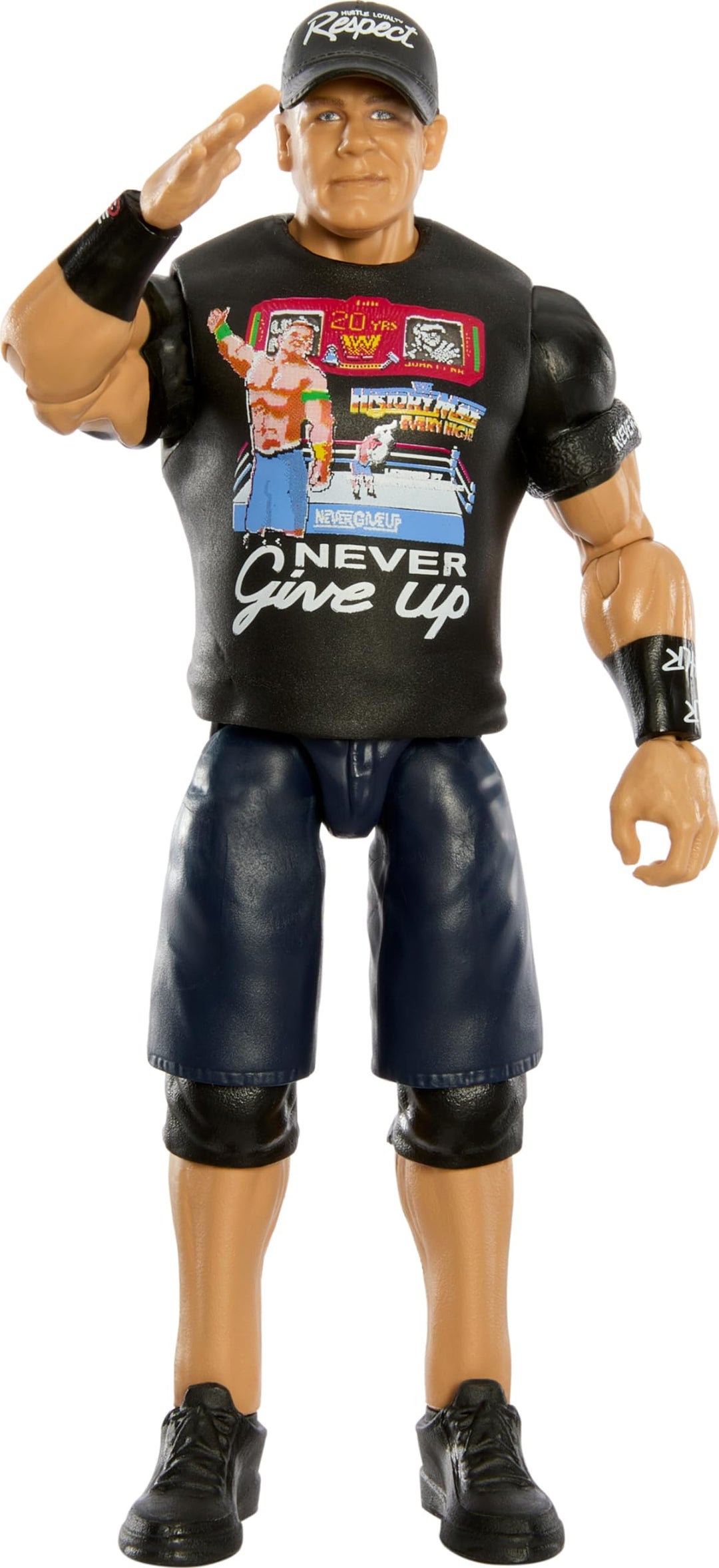 Mattel WWE Actionfigur, Serie #143 John Cena 15,2 cm grosses Sammlerstück mit 10 Artikulationspunkte