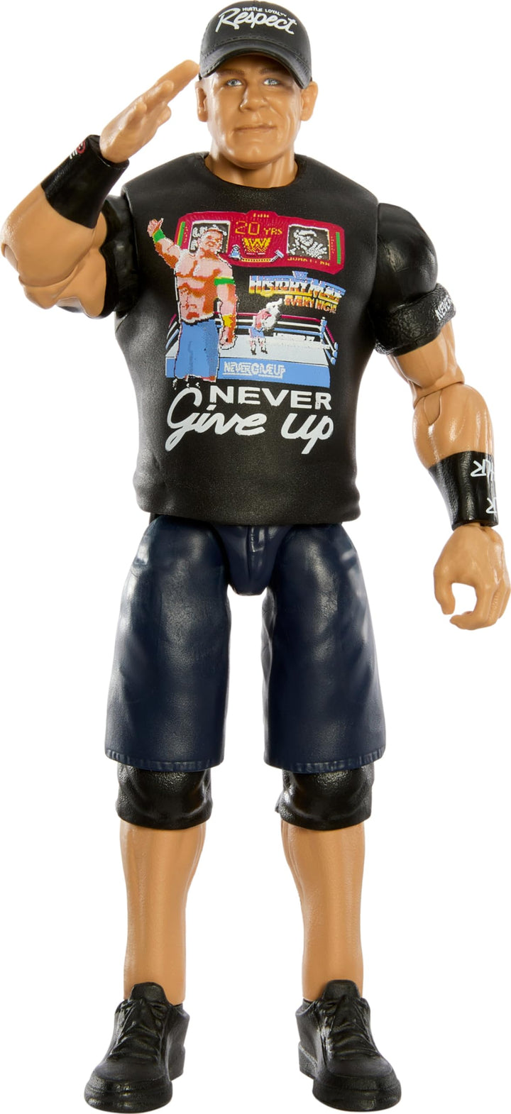 Mattel WWE Actionfigur, Serie #143 John Cena 15,2 cm grosses Sammlerstück mit 10 Artikulationspunkte