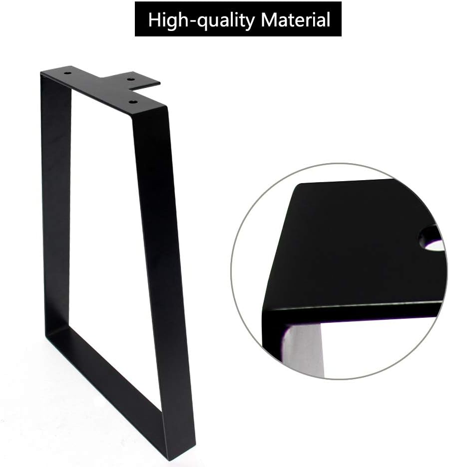 Signstek Tischbeine Moebelfuesse Metall Haarnadel Trapeze Tischbeine 40cm/16'' Höhe für Couchtische,