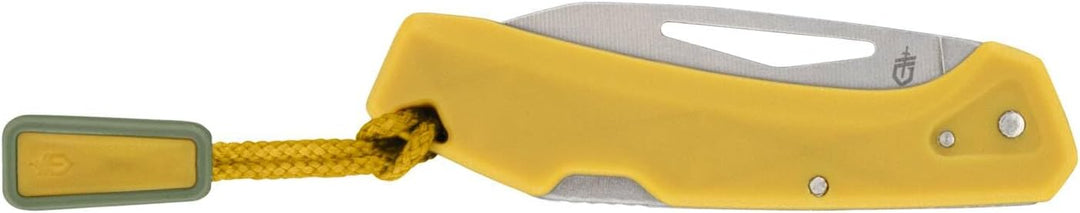 Gerber Taschenmesser mit Zugband, LST Mini, 440A Wharncliffe-Edelstahlklinge, Griffschalen aus glasf